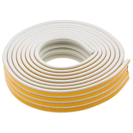 Уплотнитель резиновый, 12 м, профиль &quot;P&quot;, белый Сибртех 88907 купить в Нефтеюганске