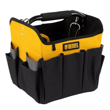 Переноска для инструмента, 260х240х300 мм, 22 кармана, наплечный ремень// Denzel 90294 купить в Нефтеюганске