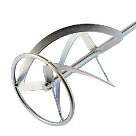 Насадка для миксера Сибртех, для тяжелых растворов, 140 х 590 мм, оцинкованная, хвостовик резьба М14, 848957 купить в Нефтеюганске