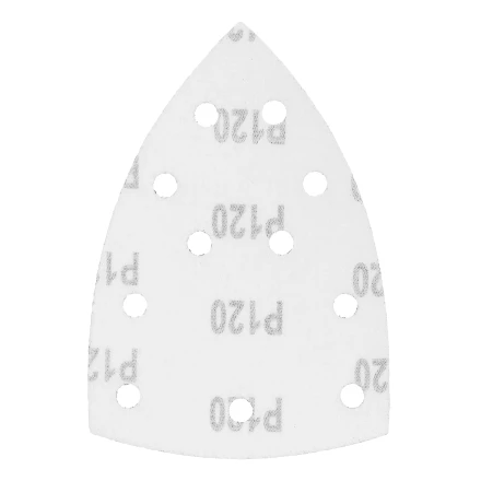 Треугольник абразивный на ворc. подложке под &quot;липучку&quot;, перф., P 120, 150х150х100 мм, 5 шт. Denzel 738627 купить в Нефтеюганске