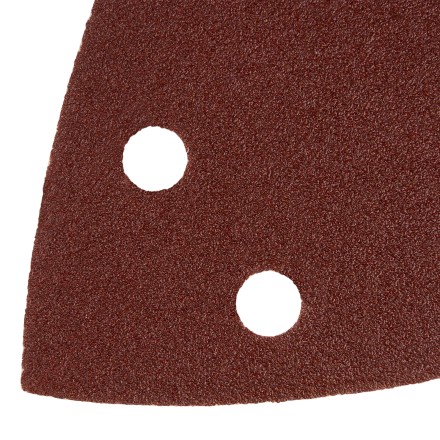 Треугольник абразивный на ворc. подложке под &quot;липучку&quot;, перф., P 120, 150х150х100 мм, 5 шт. Denzel 738627 купить в Нефтеюганске