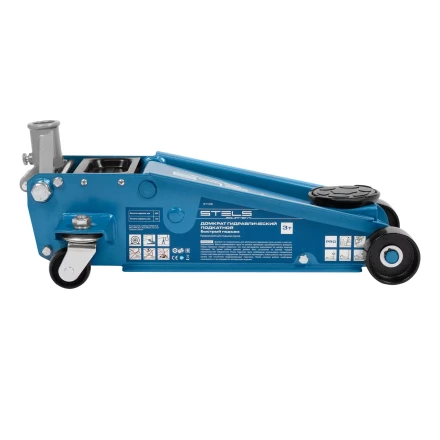 Домкрат гидравлический подкатной Stels 51139, 3 т, 120-450 мм, быстрый подъем, проф. купить в Нефтеюганске