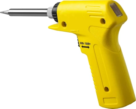 Паяльник с пистолетной пластмассовой рукояткой, STAYER &quot;PROFI&quot; PROTerm, 55308-130, 30 - 130 Вт, с керамическим нагревательным элементом 55308-130 купить в Нефтеюганске