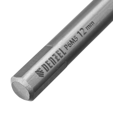 Сверло спиральное по металлу Denzel 12 x 205 мм, Р6М5, Golden Tip, удлиненное 718265 купить в Нефтеюганске