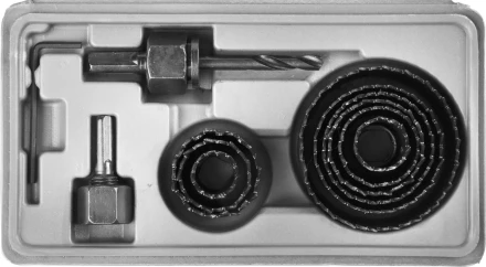 Набор STAYER &quot;MASTER&quot;: Коронки по дереву, d=11, 22, 29, 32, 35, 38, 44, 51, 64мм, 11шт 29600-H11 купить в Нефтеюганске