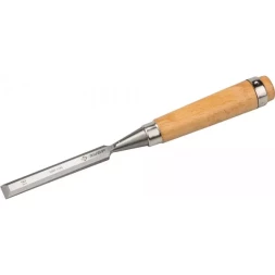 Стамеска-долото ЗУБР "ЭКСПЕРТ" с деревянной ручкой, хромованадиевая, 16мм 18096-16