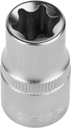 Головка торцовая ЗУБР &quot;МАСТЕР&quot; (1/2&quot;), Cr-V, E-TORX, хроматированное покрытие, E14 27719-14 купить в Нефтеюганске