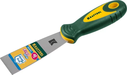 Шпательная лопатка KRAFTOOL с 2-компонент ручк, профилиров нержав полотно 10035-040 купить в Нефтеюганске