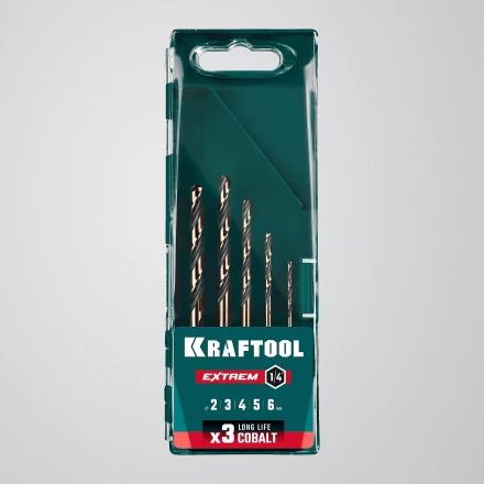 Набор сверл по металлу, хвостовик НЕХ-1/4, сталь М35-Со5% 29652-H5 купить в Нефтеюганске