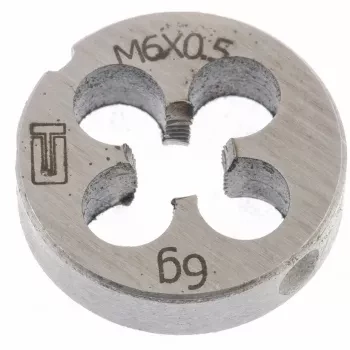 Плашка М6 х 0,5 мм  СИБРТЕХ 77015 купить в Нефтеюганске