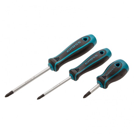 Набор инструментов 115 предметов, 120 зубьев, CrV, 1/4&quot;, 1/2&quot; Gross 14152 купить в Нефтеюганске
