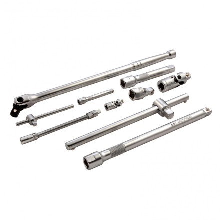 Набор инструментов 115 предметов, 120 зубьев, CrV, 1/4&quot;, 1/2&quot; Gross 14152 купить в Нефтеюганске