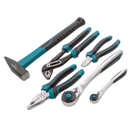 Набор инструментов 115 предметов, 120 зубьев, CrV, 1/4", 1/2" Gross 14152 купить в Нефтеюганске