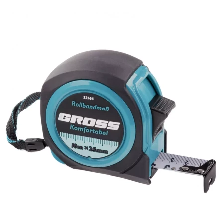 Рулетка Komfortabel 10 м х 25 мм обрезиненный корпус Gross 32564 купить в Нефтеюганске
