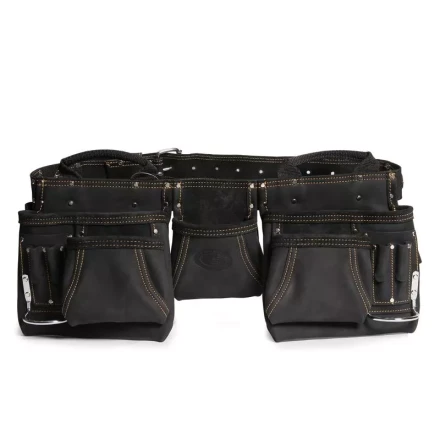 Сумка-пояс монтажника кожаная СК-12 премиум-серия «DEAD BULL» КВТ купить в Нефтеюганске