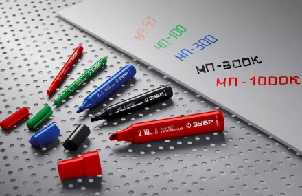 ЗУБР МП-100 зеленый, 1 мм перманентный маркер (06320-4) купить в Нефтеюганске