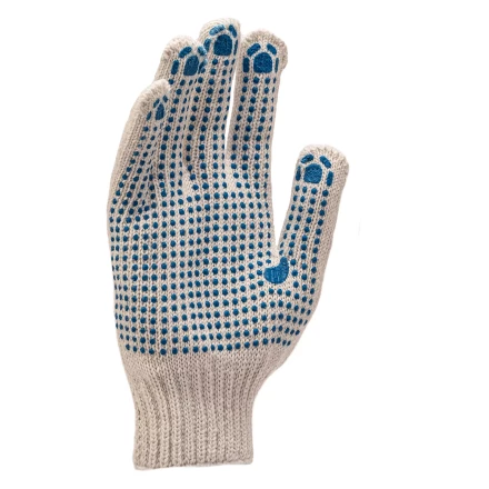 Перчатки трикотажные, с 2хПВХ точкой, 7 класс// Россия 67824 купить в Нефтеюганске