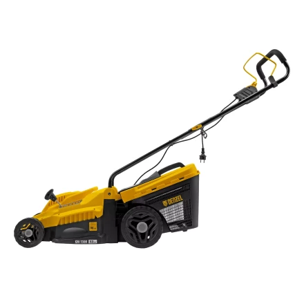 Газонокосилка электрическая GM-1300, 1300 Вт, шир. 32 см, 5 уров., травосб. 35 л Denzel 96627 купить в Нефтеюганске