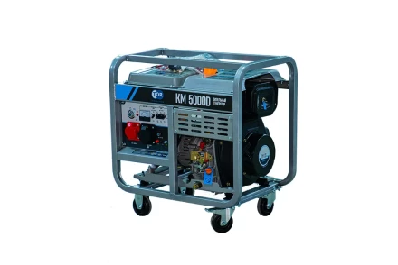 Генератор дизельный TOR KM5000D 5,0 кВт 380В/1,6 кВт 220В 15 л с электростартером 1025964 купить в Нефтеюганске