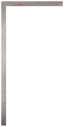 Угольник ЗУБР &quot;ЭКСПЕРТ&quot; столярный нерж. сталь, шкала: шаг 1 мм, гравированная, 500 х 250 мм 34350-50 купить в Нефтеюганске