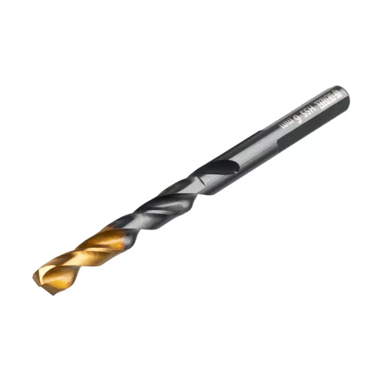 Сверло по металлу Denzel, 6 мм, HSS-Tin, Golden Tip, 10 шт. 717215 купить в Нефтеюганске