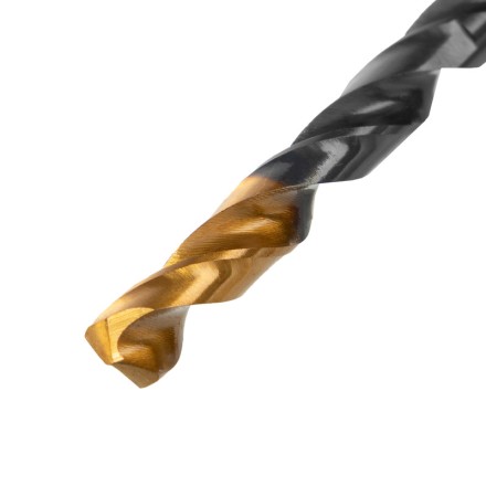 Сверло по металлу Denzel, 6 мм, HSS-Tin, Golden Tip, 10 шт. 717215 купить в Нефтеюганске