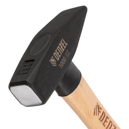 Молоток слесарный, 1000 г Denzel, кованый квадратный боек, буковая рукоятка 10437 купить в Нефтеюганске