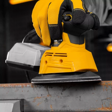 Треугольник абразивный на ворc. подложке под &quot;липучку&quot;, перф., P 150, 150х150х100 мм, 5 шт. Denzel 738637 купить в Нефтеюганске