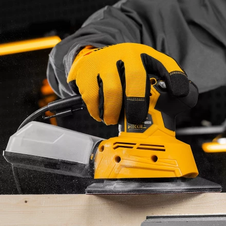 Треугольник абразивный на ворc. подложке под &quot;липучку&quot;, перф., P 150, 150х150х100 мм, 5 шт. Denzel 738637 купить в Нефтеюганске