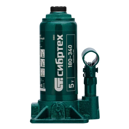 Домкрат гидравлический бутылочный Сибртех 50803, 5 т, 180-340 мм купить в Нефтеюганске