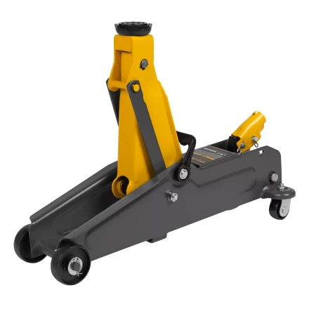 Домкрат гидравлический подкатной Denzel 51230, 2 т, 135-385 мм купить в Нефтеюганске