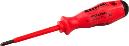 Отвертка KRAFTOOL &quot;VOLT-KRAFT&quot; 1000В, PH №1-80мм 25006-1-080 купить в Нефтеюганске