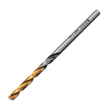 Сверло спиральное по металлу Denzel 3 x 61мм, Р6М5, Golden Tip, многогранная заточка, 2шт., 718268 купить в Нефтеюганске