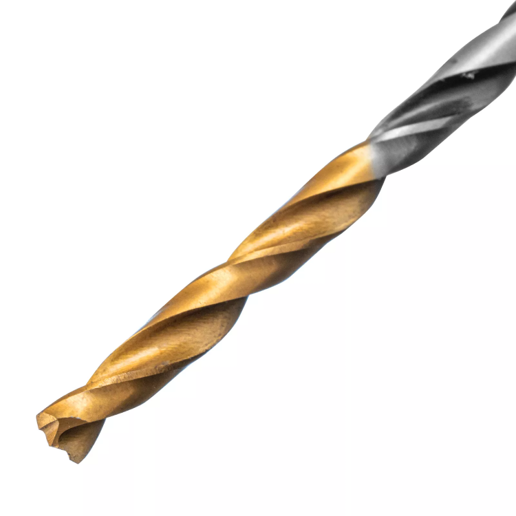 Сверло спиральное по металлу Denzel 3 x 61мм, Р6М5, Golden Tip, многогранная заточка, 2шт., 718268 купить в Нефтеюганске