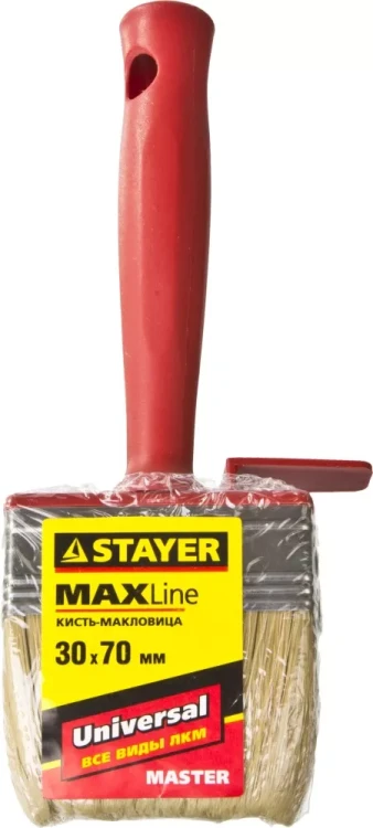 Макловица STAYER "MASTER" UNIVERSAL, светлая щетина, пластмассовый корпус, 3х7см 01824-07 купить в Нефтеюганске
