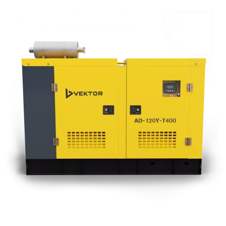 Дизельный генератор Vektor AD-120Y-T400 в шумозащитном кожухе купить в Нефтеюганске