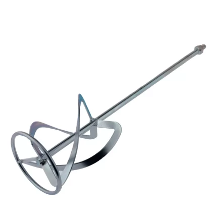 Насадка для миксера, для легких растворов, 140 х 590 мм, оцинкованная, хвостовик резьба М14 Сибртех 848987 купить в Нефтеюганске