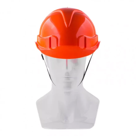 Каска защитная с храповым механизмом Европласт оранжевая Россия Сибртех 89108 купить в Нефтеюганске