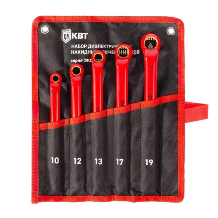 Набор накидных диэлектрических трещоточных ключей КВТ НИИ-29 (10–19), 6 шт. (92331) купить в Нефтеюганске