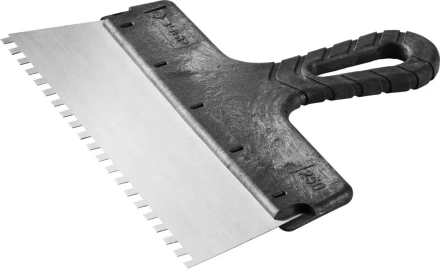 Шпатель ЗУБР &quot;СТАНДАРТ&quot; фасадный, стальное полотно, 250мм, зуб 6х6 10053-25 купить в Нефтеюганске