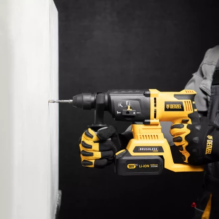 Бур по бетону Denzel, 8 x 110 мм, двойная спираль, три пылеотводящие кромки, 705010 купить в Нефтеюганске