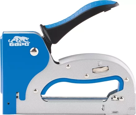 Степлер металлический регулировка удара двухкомпонентная рукоятка тип скобы 53 4-14мм БАРС 40003 купить в Нефтеюганске