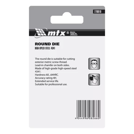 Плашка Matrix М10 х 1.25 мм, Р6М5, 770919 купить в Нефтеюганске