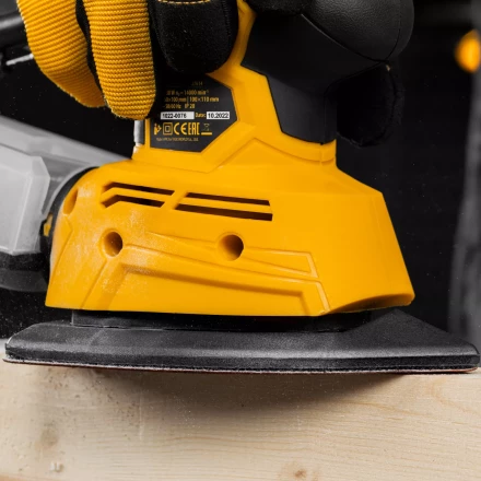 Треугольник абразивный на ворc. подложке под &quot;липучку&quot;, перф., P 180, 150х150х100 мм, 5 шт. Denzel 738647 купить в Нефтеюганске