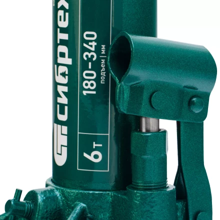 Домкрат гидравлический бутылочный Сибртех 50804, 6 т, 180-340 мм купить в Нефтеюганске