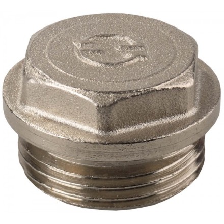 Заглушка GENERAL FITTINGS, 6-ти гранная головка с прижимной шайбой, латунь, наружная резьба, 1&quot; 51100-1 купить в Нефтеюганске