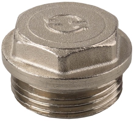 Заглушка GENERAL FITTINGS, 6-ти гранная головка с прижимной шайбой, латунь, наружная резьба, 1&quot; 51100-1 купить в Нефтеюганске