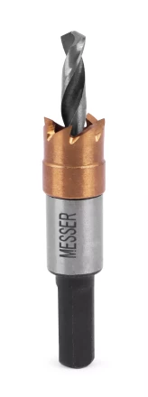 HSS-TiN коронка MESSER 12мм с центр. сверлом без пружины для  лист. материала до 2 мм ц/х купить в Нефтеюганске