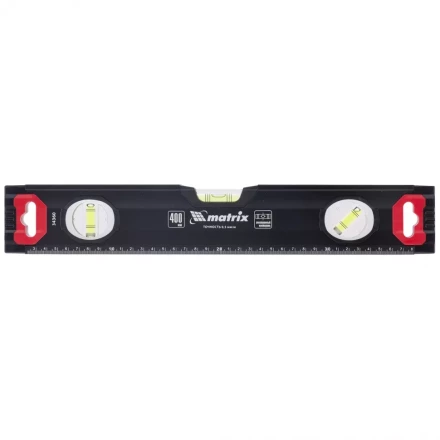 Уровень алюминиевый усиленный 400 мм MATRIX артикул 34360 купить в Нефтеюганске