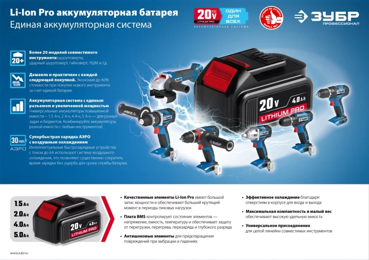 Дрель-шуруповерт BL-motor 2 АКБ DB-20 A5 серия ПРОФЕССИОНАЛ купить в Нефтеюганске